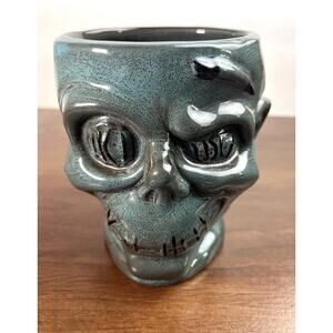 Trader Sams Enchanted Tiki Bar Mug Zombie Halloween 1st Ed Disney Shrunken Head